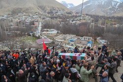 تشییع و تدفین شهید گمنام در روستای شال خلخال
