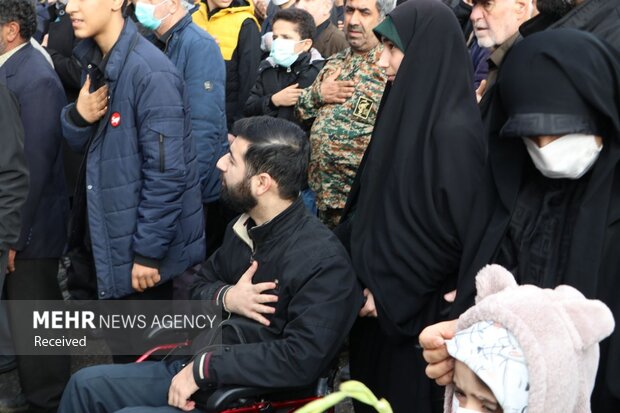 تشییع شهدای گمنام در ساری