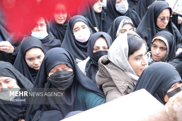 تشییع شهدای گمنام در ساری