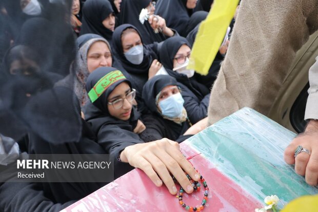 تشییع شهدای گمنام در ساری