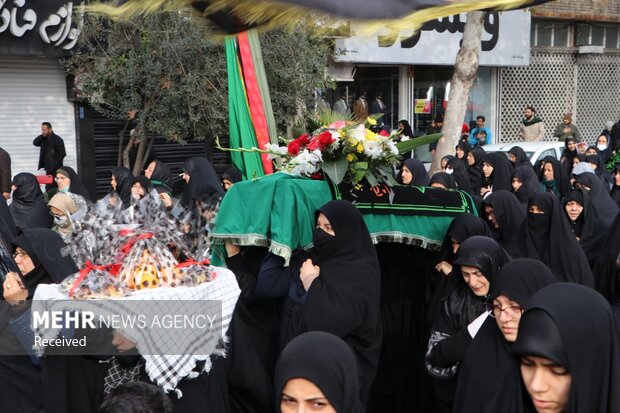 تشییع شهدای گمنام در ساری