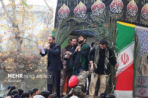 تشییع شهدای گمنام در ساری