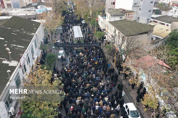 تشییع شهدای گمنام در ساری