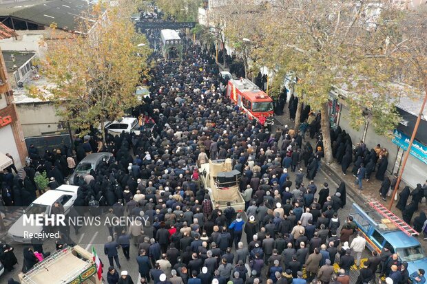 تشییع شهدای گمنام در ساری