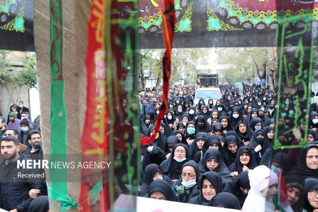 تشییع شهدای گمنام در ساری