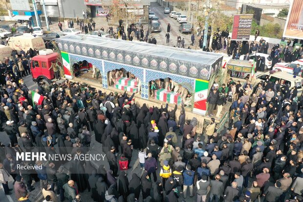 ایران بھر میں گمنام شہداء کی تشییع جنازہ "ایرانی عوام کی شہداء سے تجدید عہد"+ تصاویر، ویڈیو