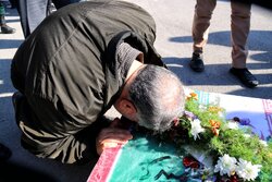 پیکر شهید گمنام دفاع مقدس در دامپزشکی استان تهران تشییع وتدفین می شود