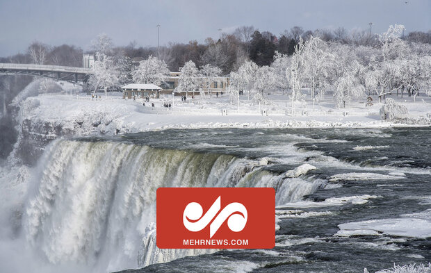 Niagara Şelalesi dondu Niagara Şelalesi dondu