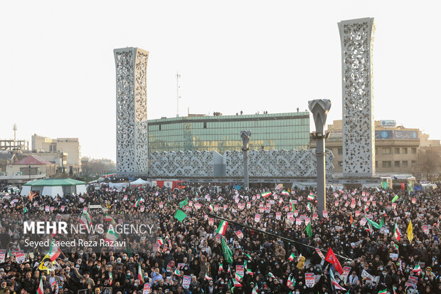 دار الحکومت تہران میں 9 دی (30 دسمبر) کی ریلی
