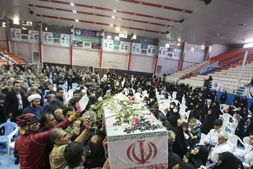 پیکر مطهر ۲ شهید گمنام در جمع ورزشکاران مشهدی تشییع شد