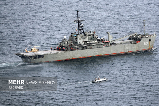 Iran Army naval and ground forces joint drill