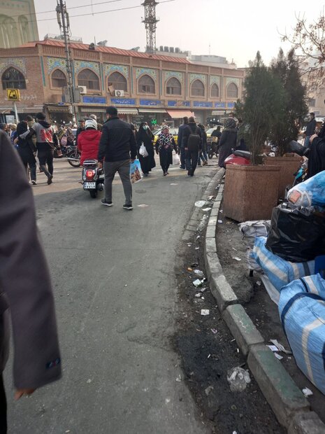 تجمع محدود در بازار آهنگران تهران