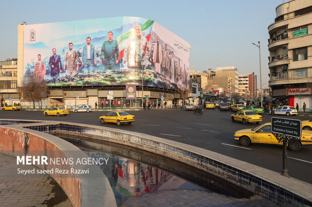 Huge mural depicting Lt. Gen. Soleimani in Tehran