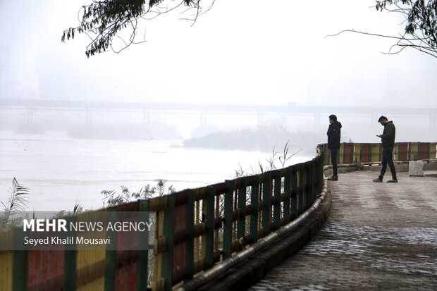 دید در برخی شهرهای خوزستان به صفر رسید دید در برخی شهرهای خوزستان به صفر رسید