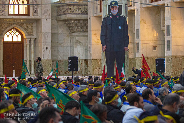 To honor great martyrs; labor ministry staff mark memory of General Soleimani