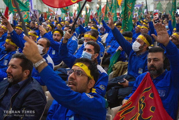 To honor great martyrs; labor ministry staff mark memory of General Soleimani