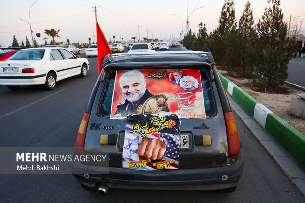 کاروان خودرویی بزرگداشت سالگرد شهادت سردار سلیمانی