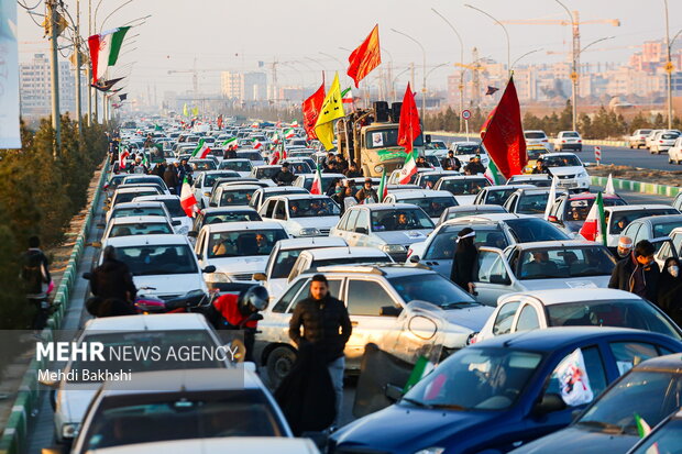 کاروان خودرویی بزرگداشت سالگرد شهادت سردار سلیمانی