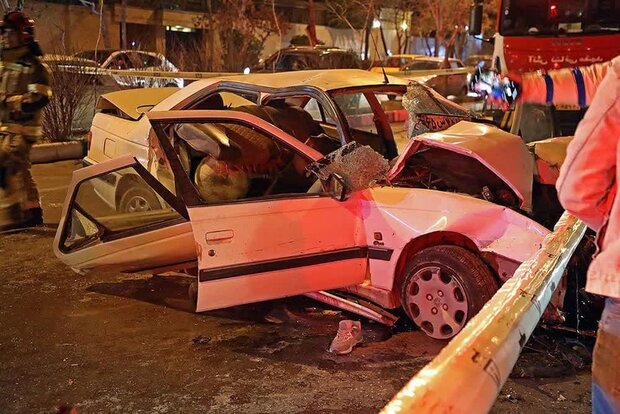 ۲ تصادف مرگبار در شبکه معابر پایتخت به دلیل سرعت غیرمجاز