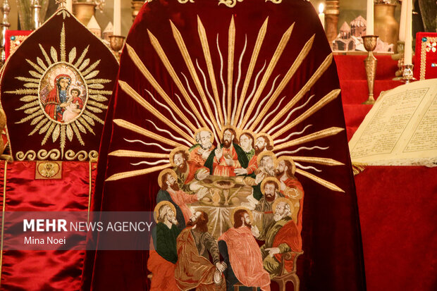 Religious rituals at Saint Mary Church of Tabriz