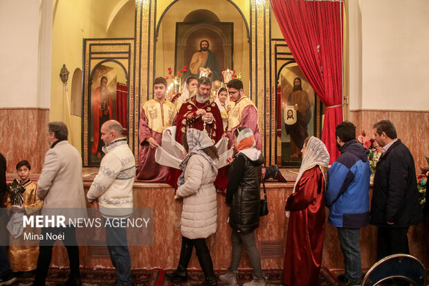 Religious rituals at Saint Mary Church of Tabriz