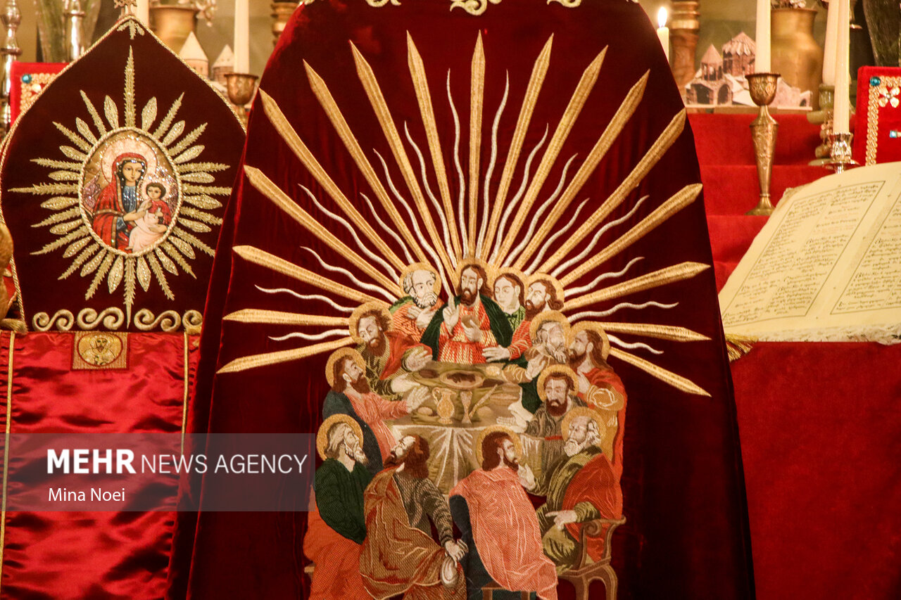 Mehr News Agency - Religious rituals at Saint Mary Church of Tabriz