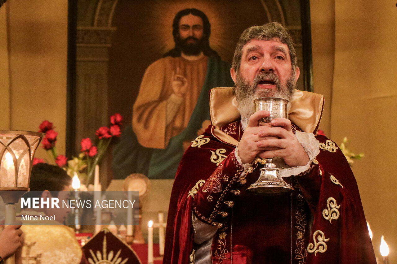 Mehr News Agency - Religious rituals at Saint Mary Church of Tabriz