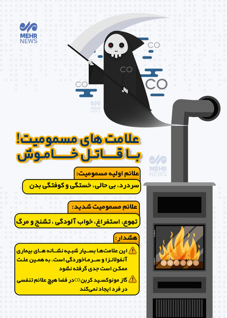 علامتهای مسمومیت با قاتل خاموش