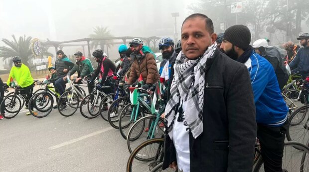 Cycle ride for Palestine solidarity held in Lahore