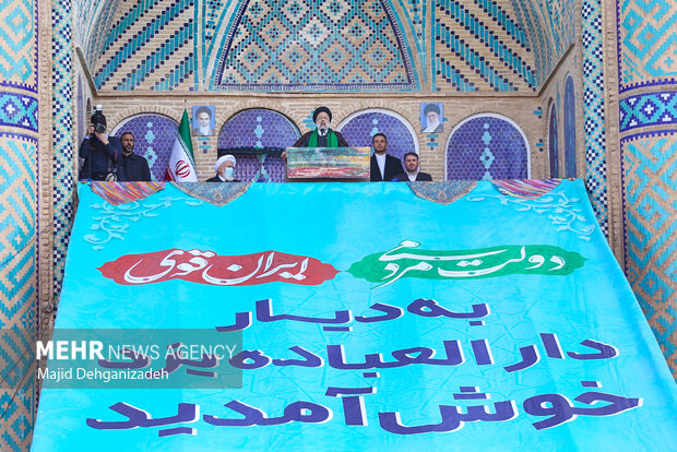 استقبال یزدی‌ها از رئیس جمهور