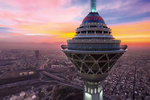 برج میلاد گل باران شد