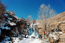 Ganjnameh covered with snow