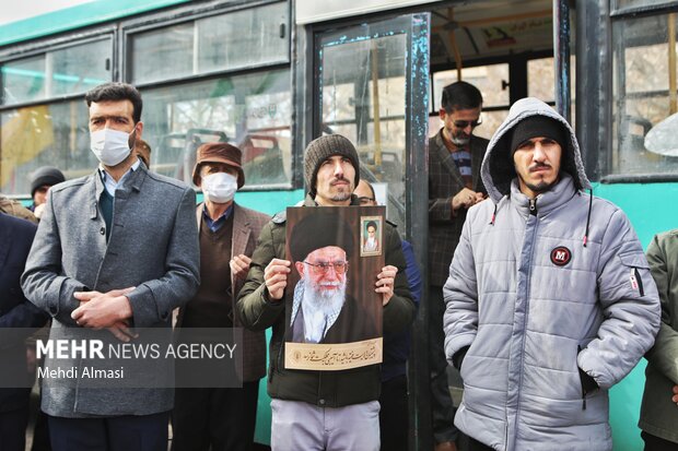 راهپیمایی مردم زنجان در محکومیت نشریه فرانسوی