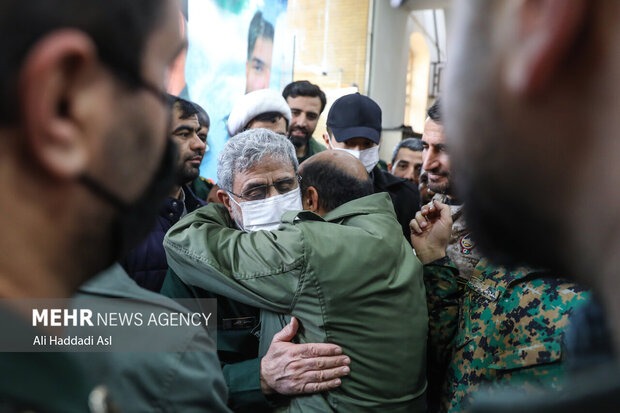 سردار اسماعیل قاآنی فرمانده سپاه قدس در مراسم آئین بزرگداشت سالروز شهادت سرلشکر احمد کاظمی و همرزمانش حضور دارد