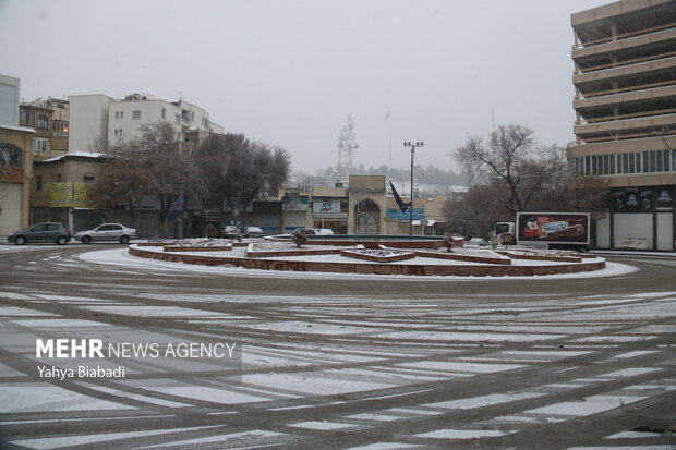 First winter snow in Kermanshah

