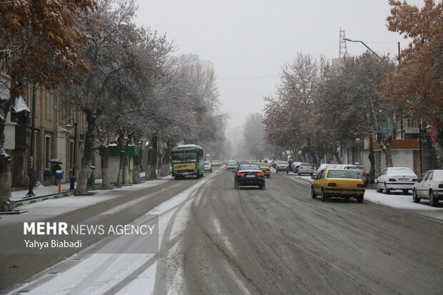 بارش نخستین برف زمستانی در کرمانشاه