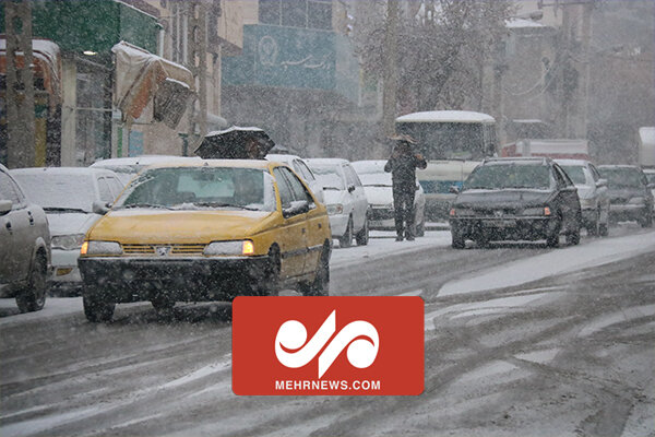 تصاویری از بارش سنگین برف در کرمانشاه