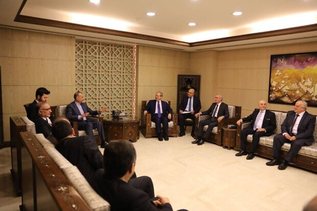 ایرانی وزیر خارجہ کی شام کے وزیر خارجہ سے ملاقات 