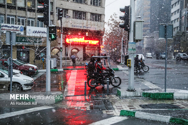 Snowfall in Tehran