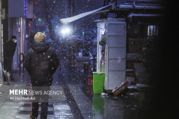 Snowfall in Tehran