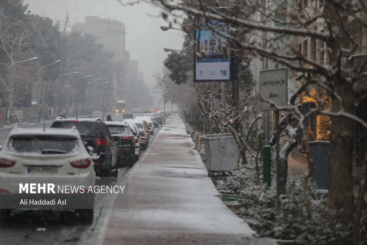 Tehran Weathernow Snowfall in Tehran - Mehr News Agency
