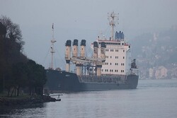 Ukraine Cargo ship grounded in Bosphorus Strait