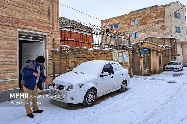 بارش برف در بجنورد