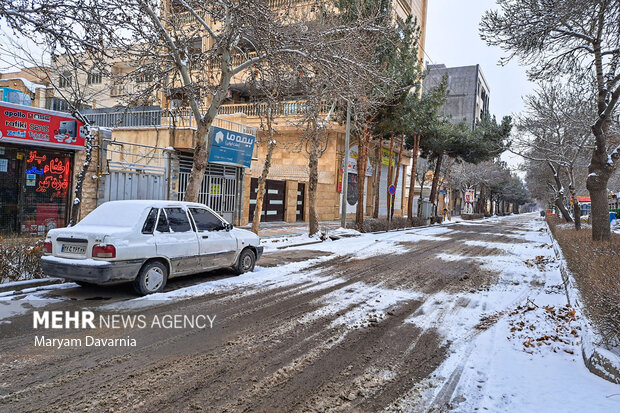 بارش برف در بجنورد