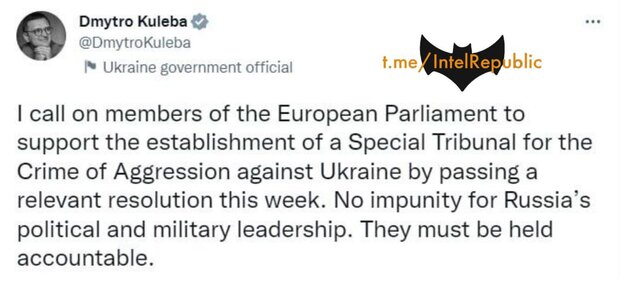 درخواست وزیر خارجه اوکراین از پارلمان اروپا 