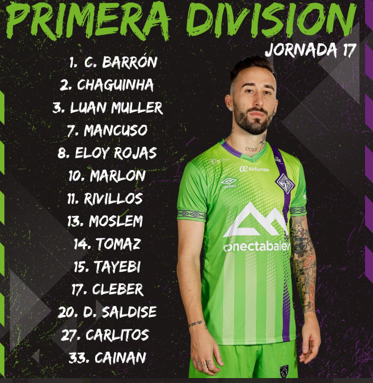 بازگشت حسین طیبی به لیست پالما برای بازی حساس اسپانیا