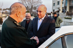 IRGC chief Salami's meeting with Parl. speaker Ghalibaf