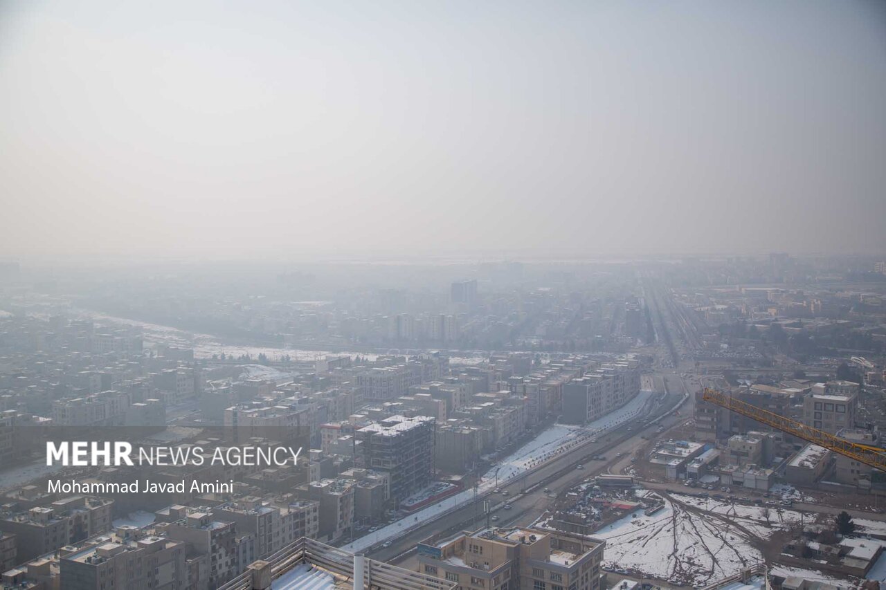 کاهش دید افقی در ۴ کلانشهر به دلیل آلودگی هوا