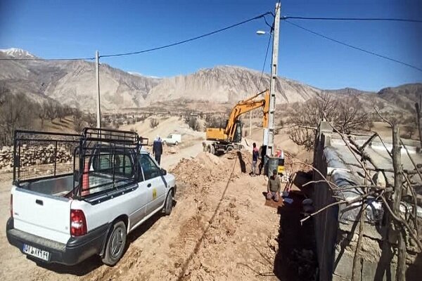 زمستان های سخت حومه غربی دیشموک/ روند اجرای گازرسانی سرعت می گیرد