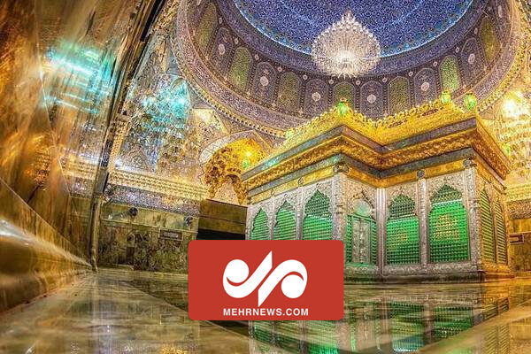 فیلم آخرین حضور حاج قاسم در سامرا و غبار روبی حرم امام هادی (ع)
